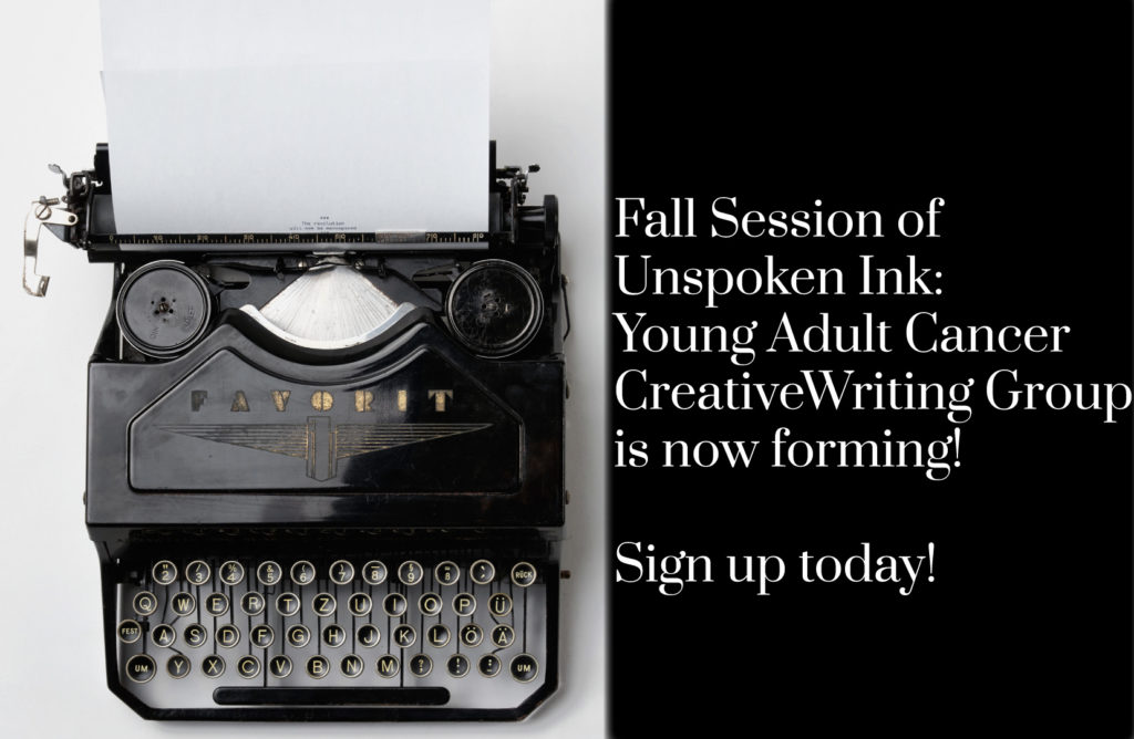 young adult cancer creative writing group