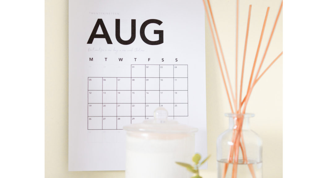 august calendar